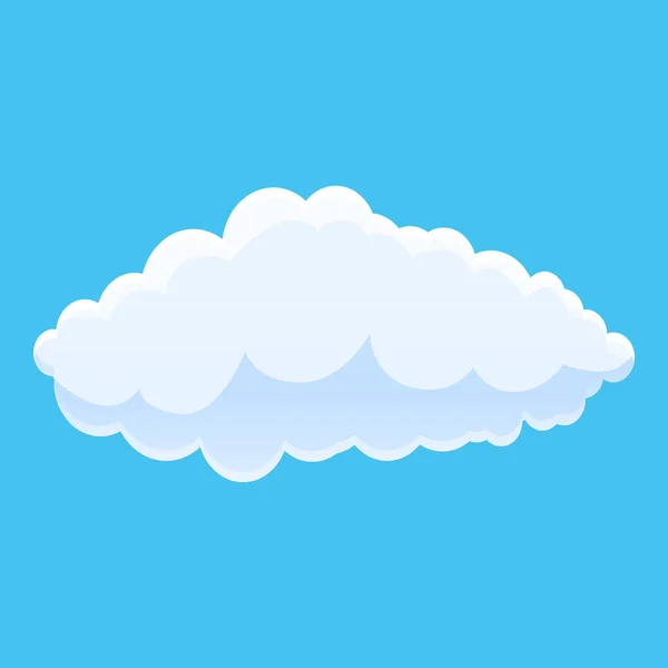 Icône nuage climatique, style dessin animé — Image vectorielle