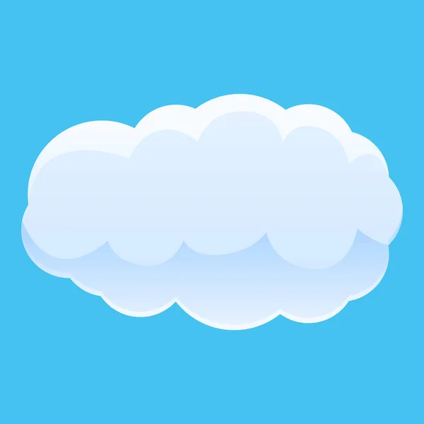 Cloudscape σύννεφο εικονίδιο, στυλ κινουμένων σχεδίων — Διανυσματικό Αρχείο