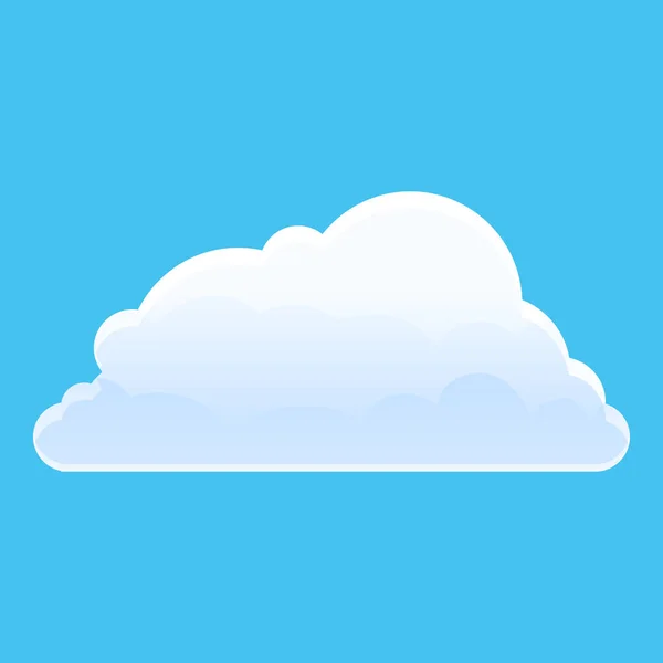 Himmel Sommer Wolke Symbol, Cartoon-Stil — Stockvektor