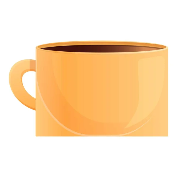 Ícone xícara de café, estilo dos desenhos animados — Vetor de Stock