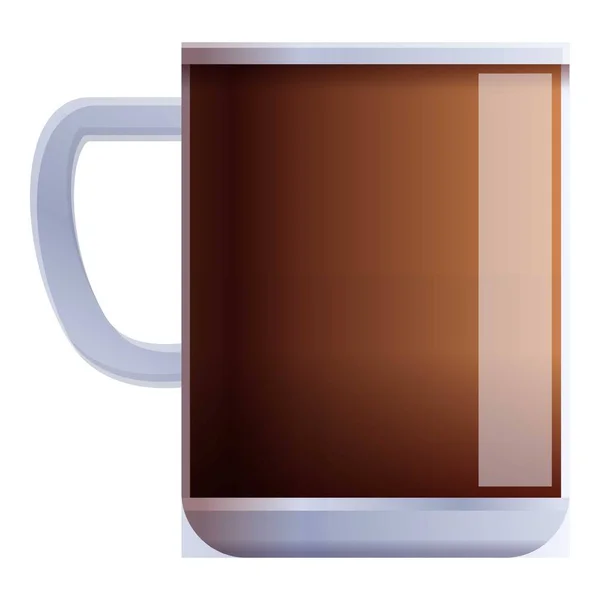 Neue Kaffeetassen-Ikone im Cartoon-Stil — Stockvektor