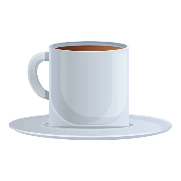 Icono de taza de café expreso, estilo dibujos animados — Archivo Imágenes Vectoriales