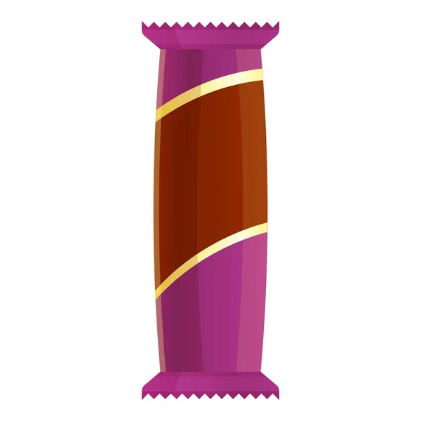 Icono de barra de caramelo, estilo de dibujos animados — Vector de stock