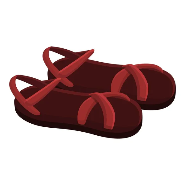 Sandalen icoon, cartoon stijl — Stockvector