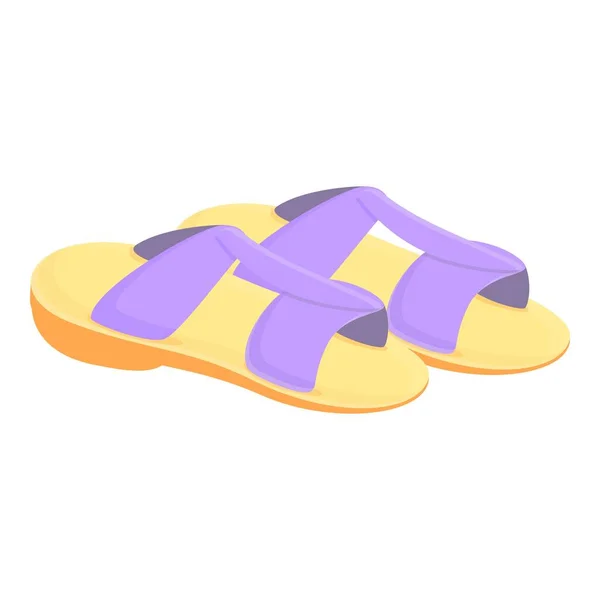 Casual sandali icona, stile cartone animato — Vettoriale Stock