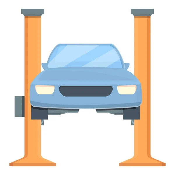 Elektroauto-Lift-Ikone im Cartoon-Stil — Stockvektor