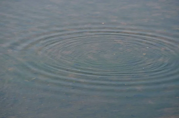 青いきれいな水にリップルの反射 — ストック写真