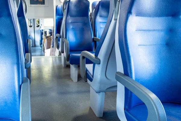 inside of railway passenger car in Italy