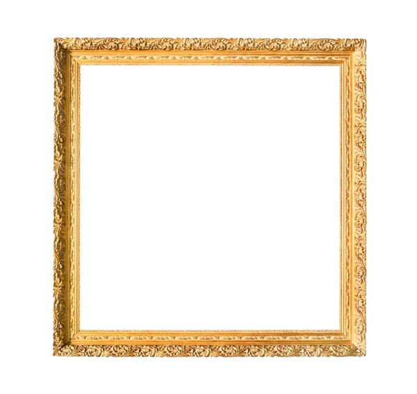 square carved narrow wooden painting frame