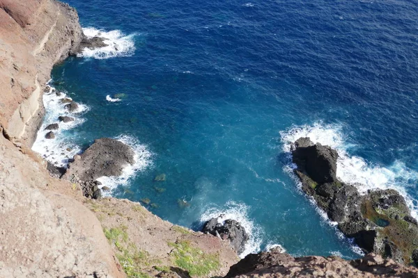 Bela Vista Para Costa Madeira Para Oceano Atlântico — Fotografia de Stock