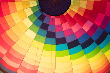 içinde yakın çekim çok renkli malzemeden balon görünümü 