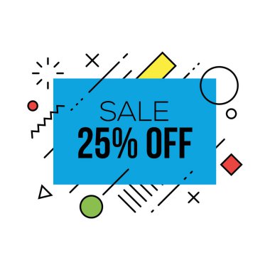 Renkli satış rozetleri tasarım şablonları