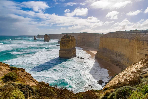 Los Doce Apóstoles Great Ocean Road Melbourne Victoria Australia —  Fotos de Stock