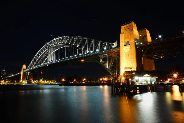 Sydney Harbour Bridge Night Time — Stock Photo, Image