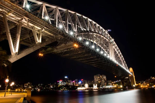 Sydney Harbour Bridge Night Time — Stock Photo, Image