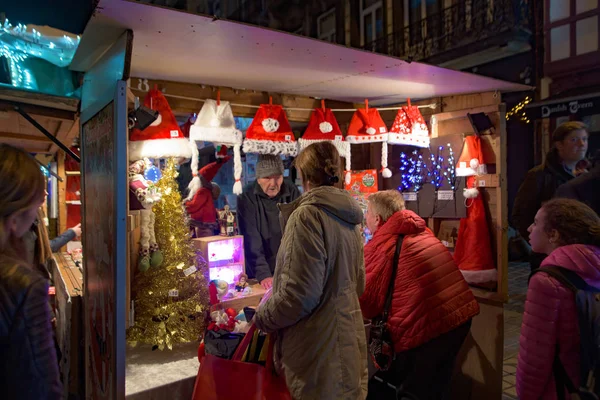 Puesto Artesanía Mercado Navideño 2018 Bruselas Bélgica —  Fotos de Stock