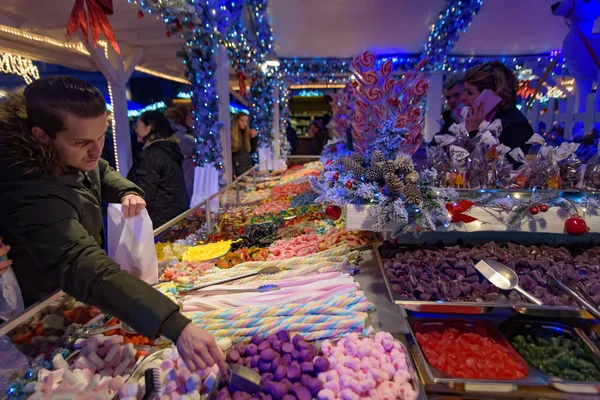 Doux Décrochage 2018 Marché Noël Bruxelles Belgique — Photo