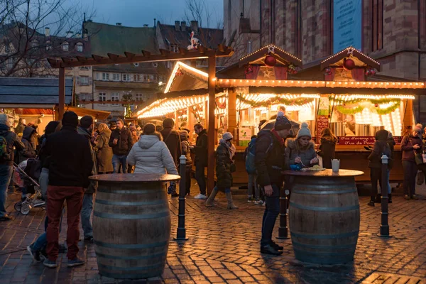 2018 Mercado Natal Estrasburgo Capital Noel Alsácia França — Fotografia de Stock