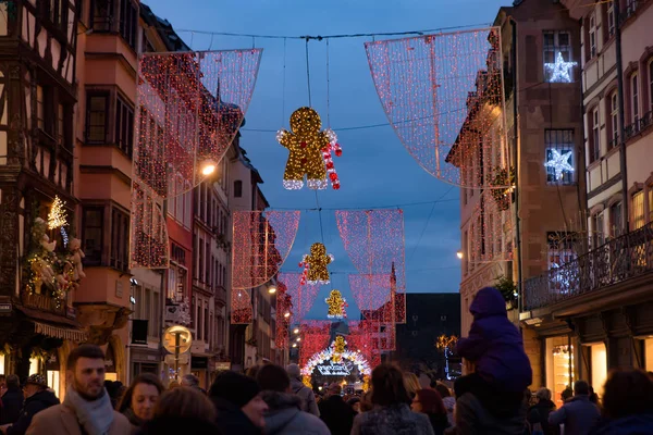 2018 Mercado Natal Estrasburgo Capital Noel Alsácia França — Fotografia de Stock