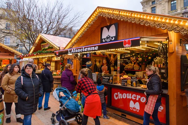 2018 Vánoční Trh Tuilerijských Zahradách Paříž Francie — Stock fotografie