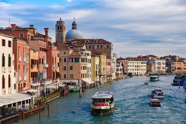 Grande Canal Principal Navegável Veneza Itália — Fotografia de Stock