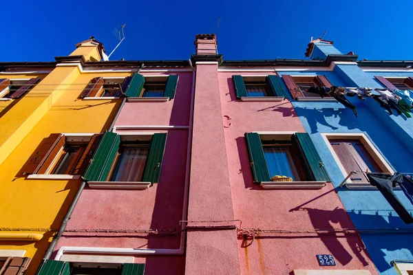 Île Burano Célèbre Pour Ses Maisons Pêcheurs Colorées Venise Italie — Photo