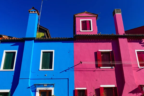 Île Burano Célèbre Pour Ses Maisons Pêcheurs Colorées Venise Italie — Photo