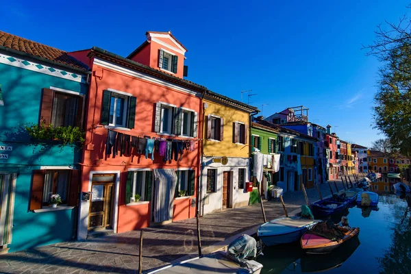 Île Burano Célèbre Pour Ses Maisons Pêcheurs Colorées Venise Italie — Photo