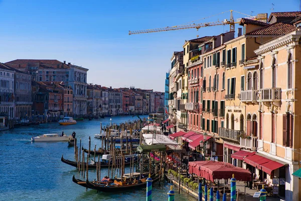 Grande Canal Principal Navegável Veneza Itália — Fotografia de Stock