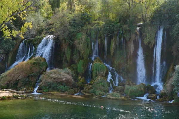 Водопад Кравицы Боснии Герцеговине — стоковое фото