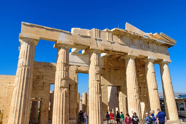 Partenone Famoso Tempio Antico Sull Acropoli Atene Grecia — Foto Stock