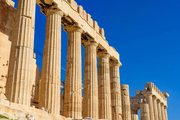 Partenone Famoso Tempio Antico Sull Acropoli Atene Grecia — Foto Stock