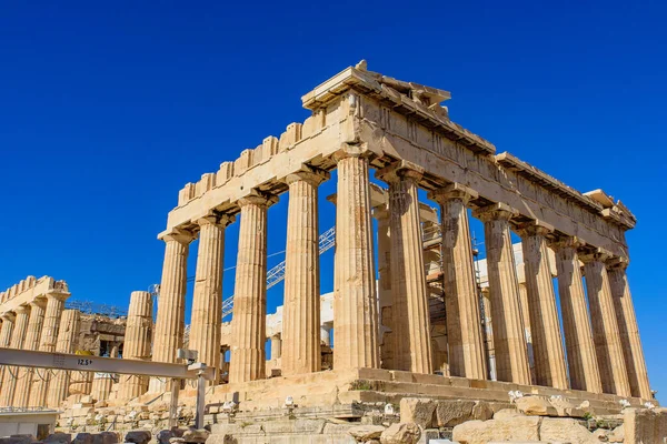 Partenone Famoso Tempio Antico Sull Acropoli Atene Grecia — Foto Stock