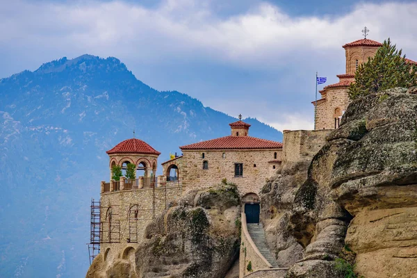 Monastery Varlaam Rock Second Largest Eastern Orthodox Monastery Meteora Greece — Stock Photo, Image