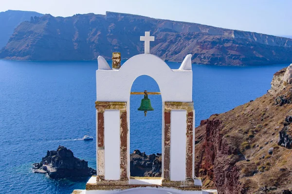 Bell Tower Oia Santorini Greece — Stock Photo, Image