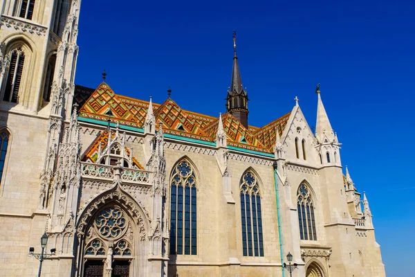 Matthias Church Una Chiesa Cattolica Situata Nella Piazza Della Santissima — Foto Stock