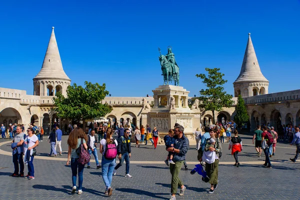 Bastione Dei Pescatori Uno Dei Monumenti Più Conosciuti Budapest Nel — Foto Stock