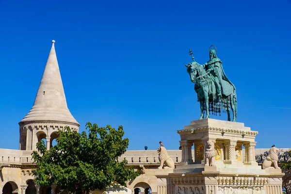 Bastión Del Pescador Uno Los Monumentos Más Conocidos Budapest Distrito — Foto de Stock