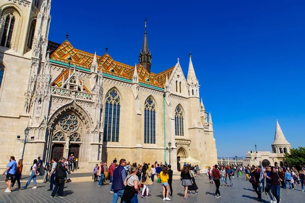 Matthias Church Uma Igreja Católica Localizada Praça Santíssima Trindade Buda — Fotografia de Stock