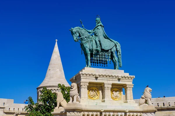 Bastión Del Pescador Uno Los Monumentos Más Conocidos Budapest Distrito — Foto de Stock