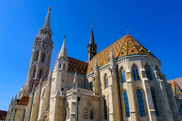 Matthias Church Una Chiesa Cattolica Situata Nella Piazza Della Santissima — Foto Stock