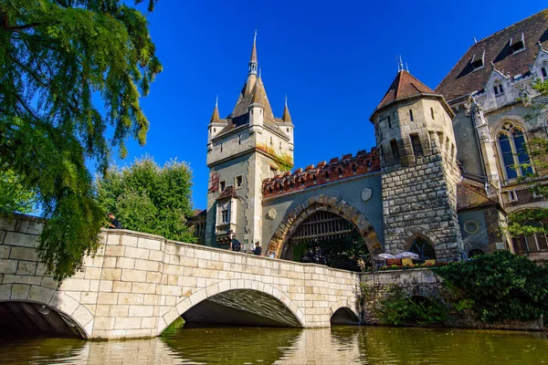 Castillo Vajdahunyad Castillo Parque Ciudad Budapest Hungría — Foto de Stock