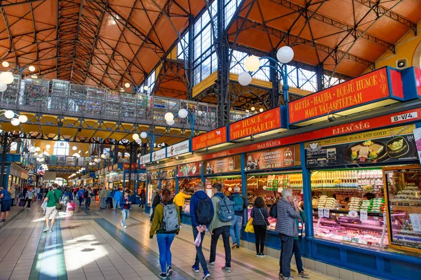 Menschen Beim Einkaufen Der Central Market Hall Dem Größten Und — Stockfoto