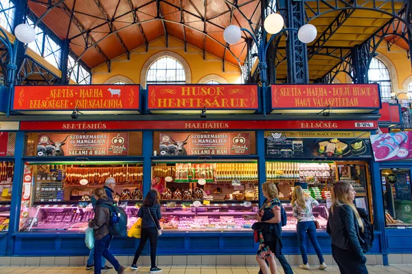 Menschen Beim Einkaufen Der Central Market Hall Dem Größten Und — Stockfoto