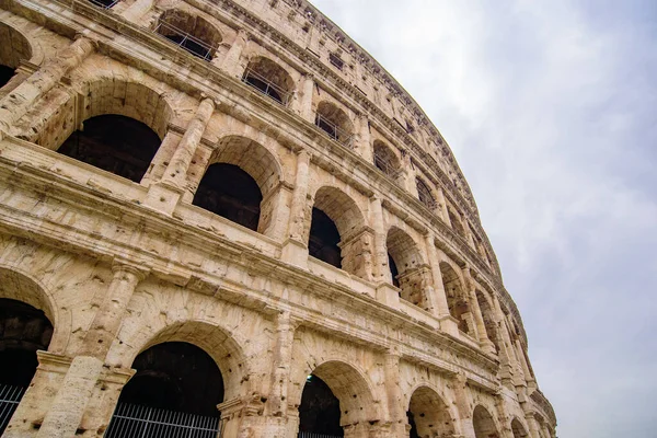 Colosseum Ovalt Amfiteater Den Mest Populære Turistattraksjonen Roma Italia – stockfoto
