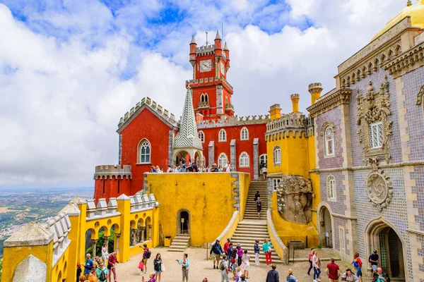 Pena Palace Castello Romantico Sintra Portogallo — Foto Stock