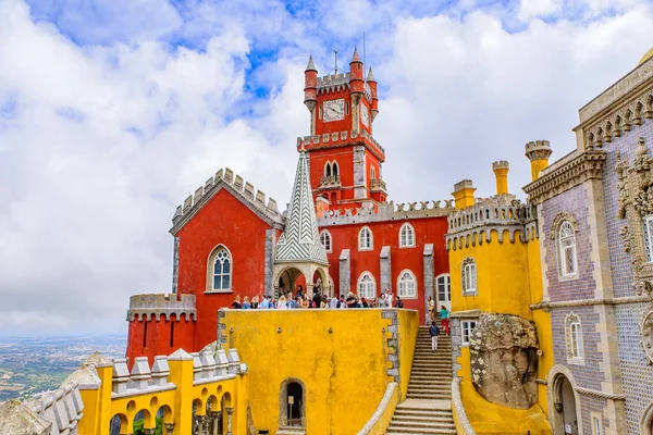 Pena Palace Castello Romantico Sintra Portogallo — Foto Stock