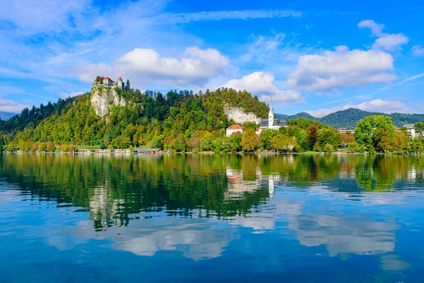 Lake Bled Popular Tourist Destination Slovenia — Stock Fotó