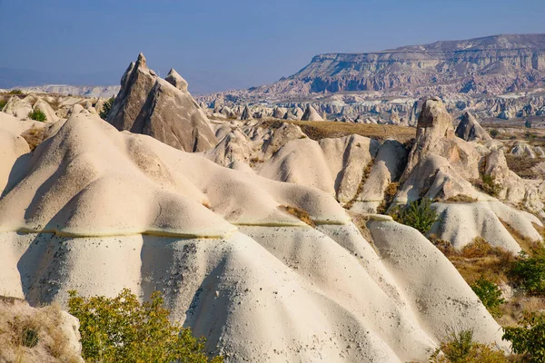 Rock Formations Mountain Ridges Valleys Pinnacles Goreme National Park Cappadocia — Zdjęcie stockowe