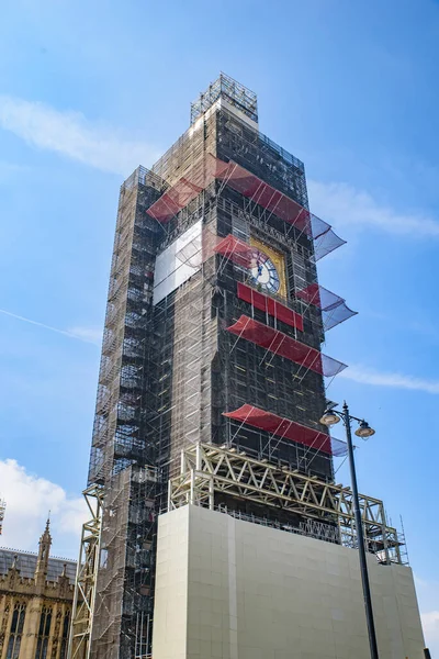 Big Ben Renovation London United Kingdom — Stockfoto